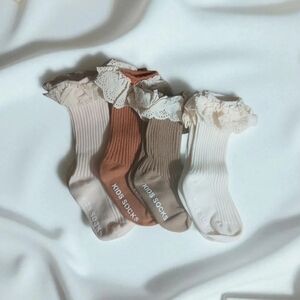 Lace Trim Kids Socks 8$ A Pair